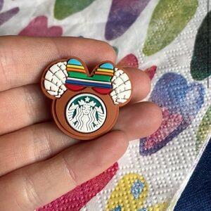 SOLD Disney Starbucks Minnie Mouse Croc Charm / Crocks Charms